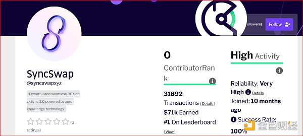 每周热搜 |「SyncSwap」登顶  「Cosmos」热度攀升-第1张图片-芝麻交易所下载