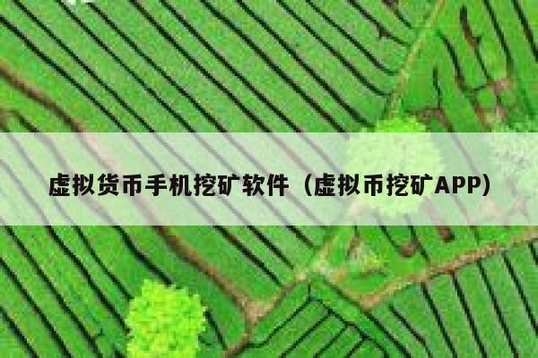 虚拟货币手机挖矿软件（虚拟币挖矿APP）-第1张图片-芝麻交易所下载