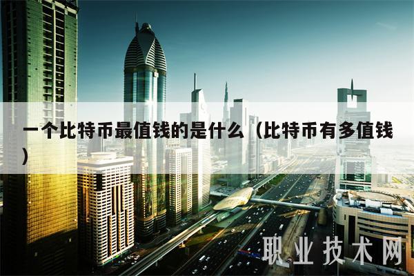 一个比特币最值钱的是什么（比特币有多值钱）-第1张图片-芝麻交易所下载