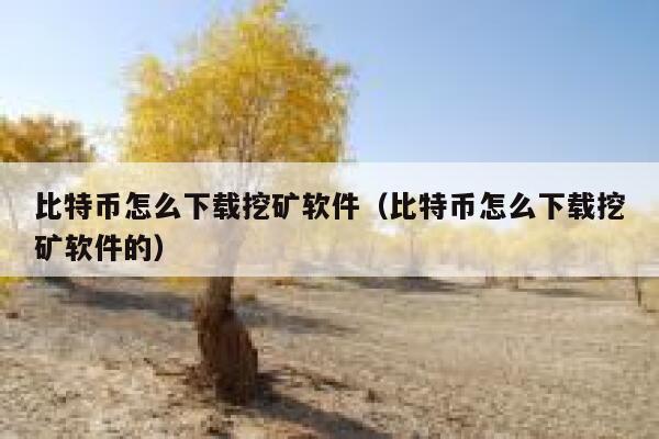 比特币怎么下载挖矿软件（比特币怎么下载挖矿软件的）-第1张图片-芝麻交易所下载