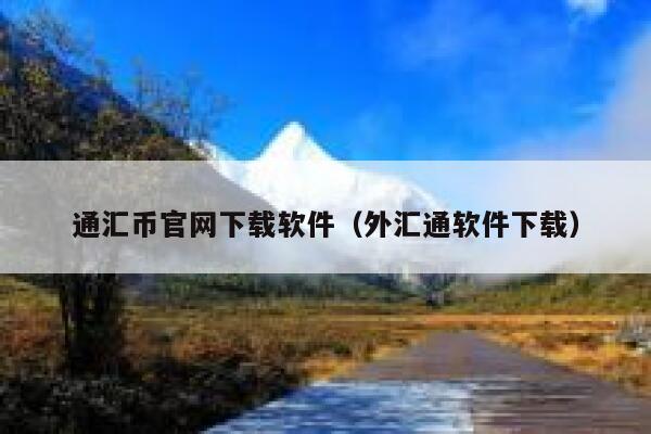 通汇币官网下载软件（外汇通软件下载）-第1张图片-芝麻交易所下载