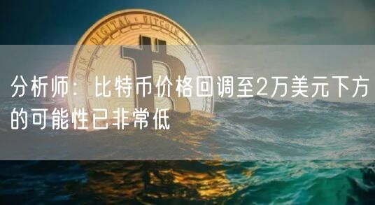 分析师：比特币价格回调至2万美元下方的可能性已非常低-第1张图片-芝麻交易所下载