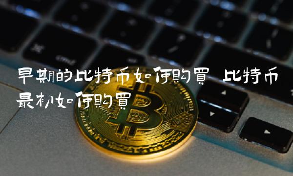 早期的比特币如何购买-第1张图片-芝麻交易所下载