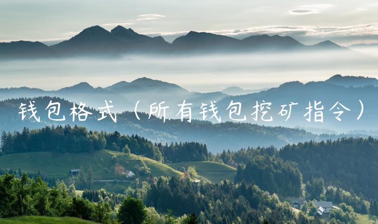 钱包格式（所有钱包挖矿指令）-第1张图片-芝麻交易所下载