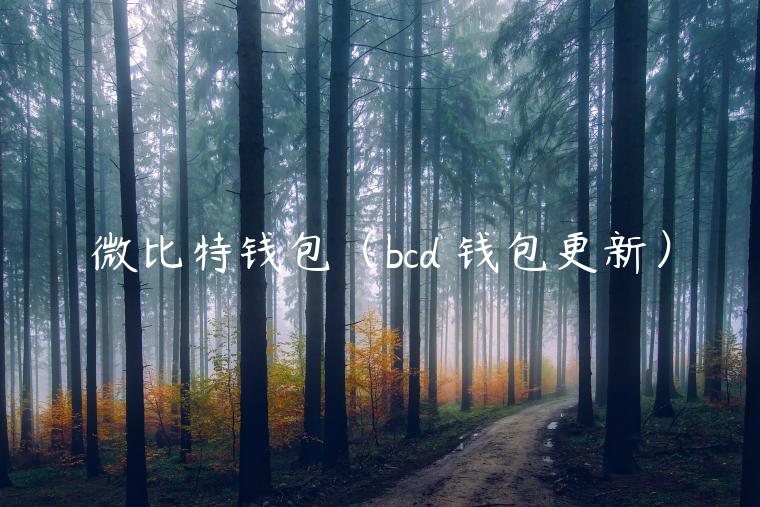 微比特钱包（bcd 钱包更新）-第1张图片-芝麻交易所下载