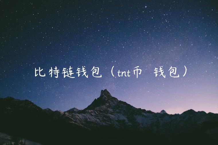 比特链钱包（tnt币  钱包）-第1张图片-芝麻交易所下载