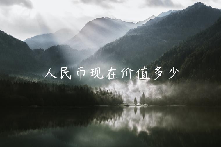 人民币现在价值多少-第1张图片-芝麻交易所下载