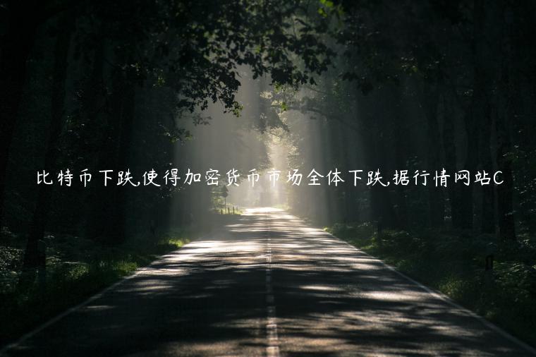 比特币下跌,使得加密货币市场全体下跌,据行情网站C-第1张图片-芝麻交易所下载