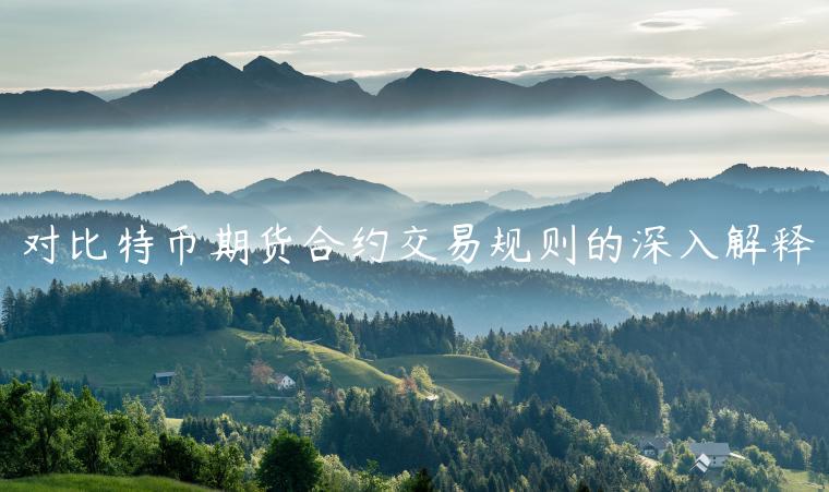 对比特币期货合约交易规则的深入解释-第1张图片-芝麻交易所下载