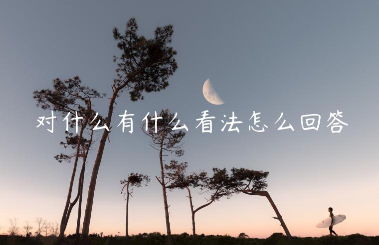 对什么有什么看法怎么回答-第1张图片-芝麻交易所下载