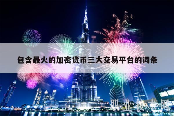 包含最火的加密货币三大交易平台的词条-第1张图片-芝麻交易所下载
