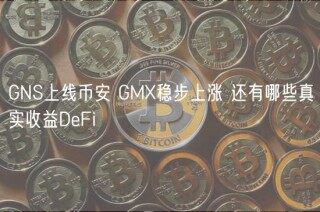 GNS上线binance GM稳步上涨 还有哪些真实收益DbFi