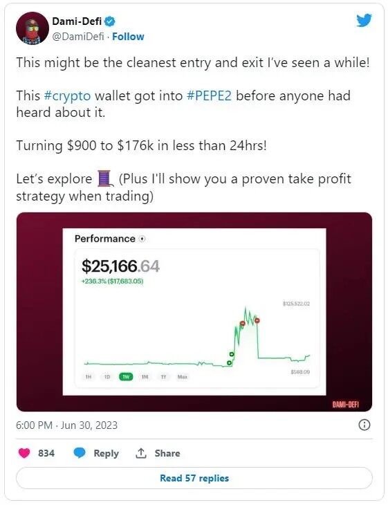 一天暴赚200倍！佩佩PEPE 2.0是什么？现在还能进场吗-第2张图片-芝麻交易所下载