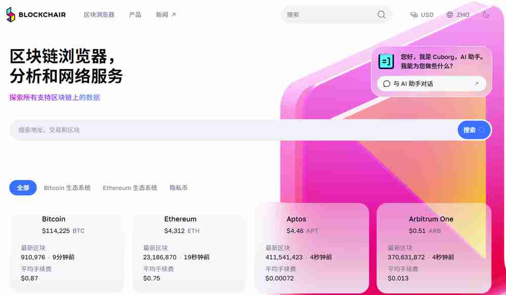 免费的加密货币链上数据查询网址有哪些?