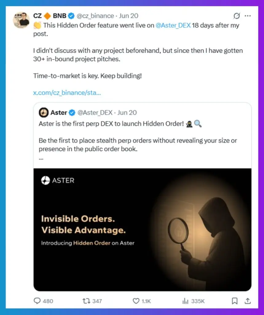 Aster是什么?币安领投的去中心化永续合约交易所(Perp DEX)