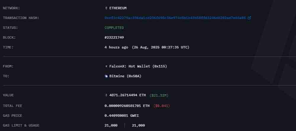 Tom Lee预测以太坊(ETH)将在