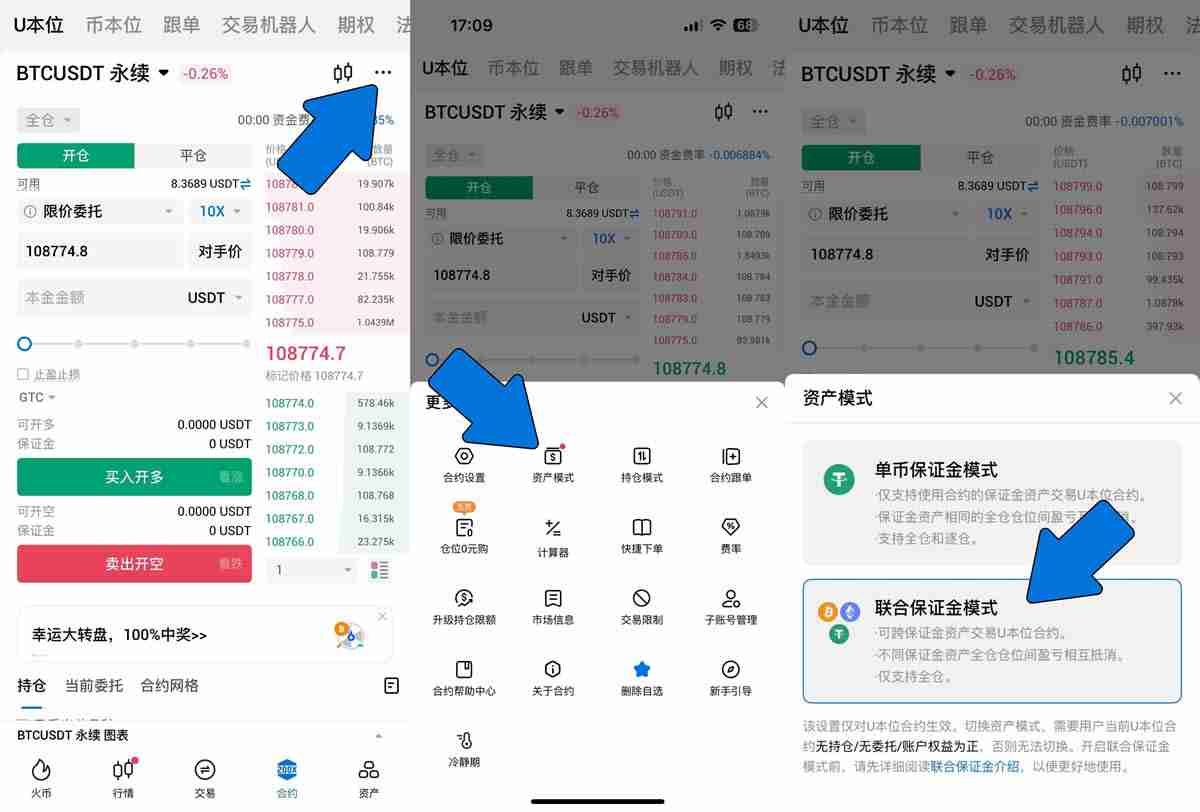 合约交易中的联合保证金模式是什么？如何开启联合保证金模式？