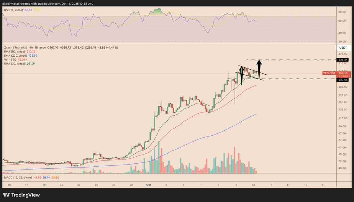 Zcash月度涨幅高达520%：大零币（ZEC）价格上涨行情能否延续？