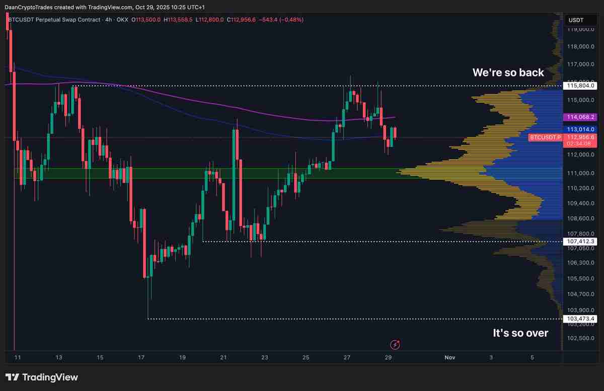 标普500指数创历史新高而比特币（BTC）价格回落至11.3万美元，美联储利率变动引发关注