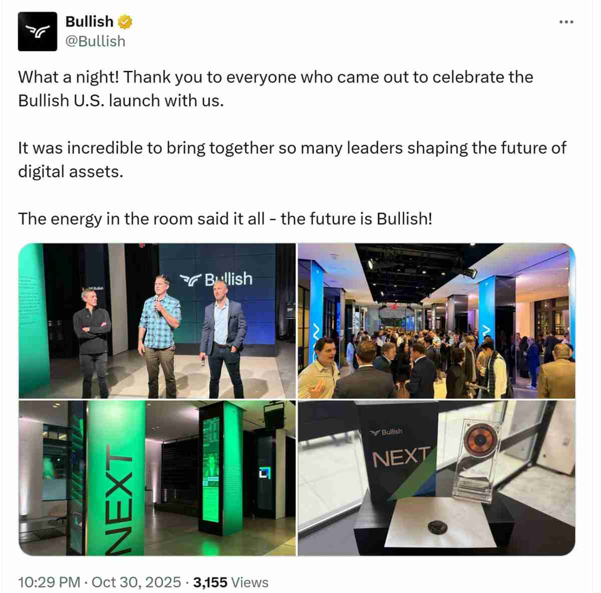 Cathie Wood 的 ARK 在交易所庆祝美国上市时获得了 $5M 的看涨股票