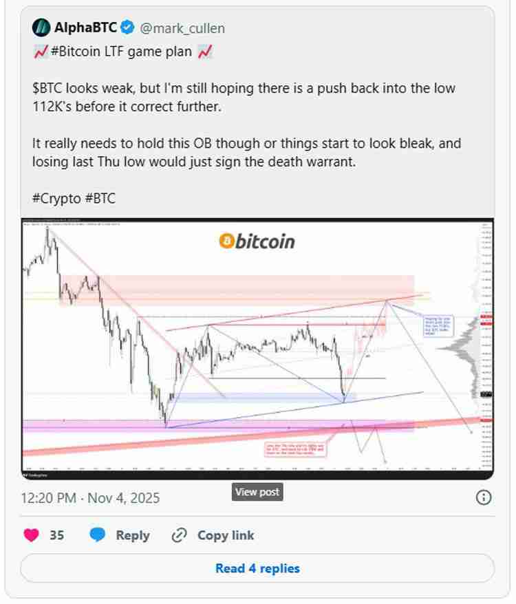 加密货币清算额达到13亿美元，比特币（BTC）价格跌破10.4万美元