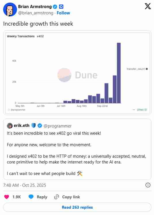 什么是 x402 支付协议？2025 年值得关注的顶级 x402 生态系统代币汇总