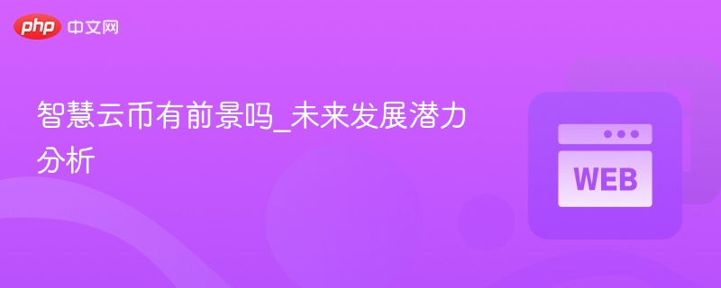 智慧云币有前景吗_未来发展潜力分析