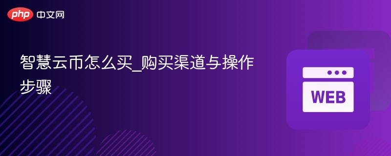 智慧云币怎么买_购买渠道与操作步骤